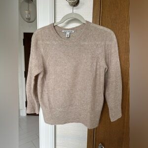 Autumn cashmere neutral cashmere-silk sweater sz S